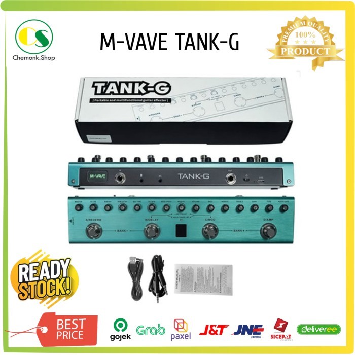 Cuci Gudang Efek Gitar M-Vave Tank-G Multi Effects Soundcard Interface Pedal Guitar Multi Effects