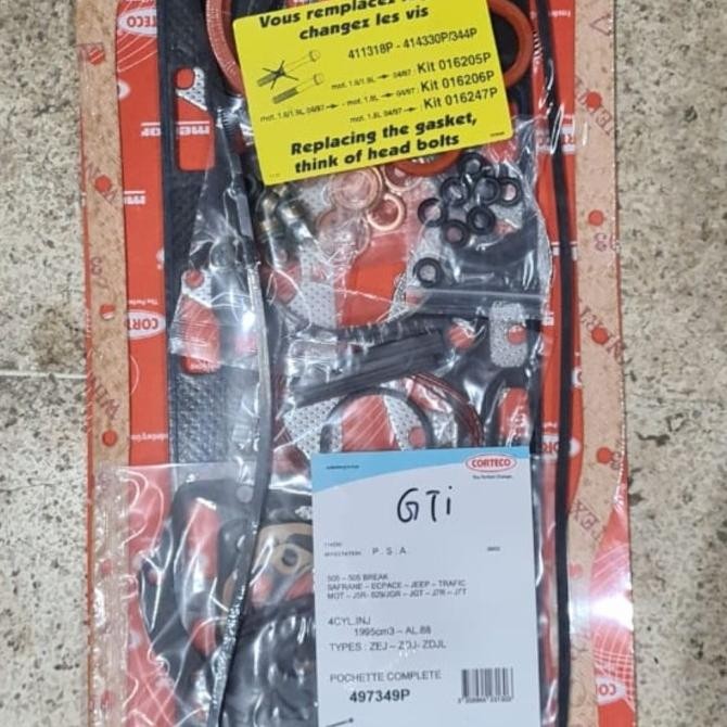 PAKING SET MOBIL PEUGEOT 505 GTi GASKET CYLINDER HEAD PACKING FULL SET