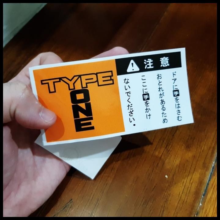 

GRATIS ONGKIR STIKER TYPE ONE JAPAN !