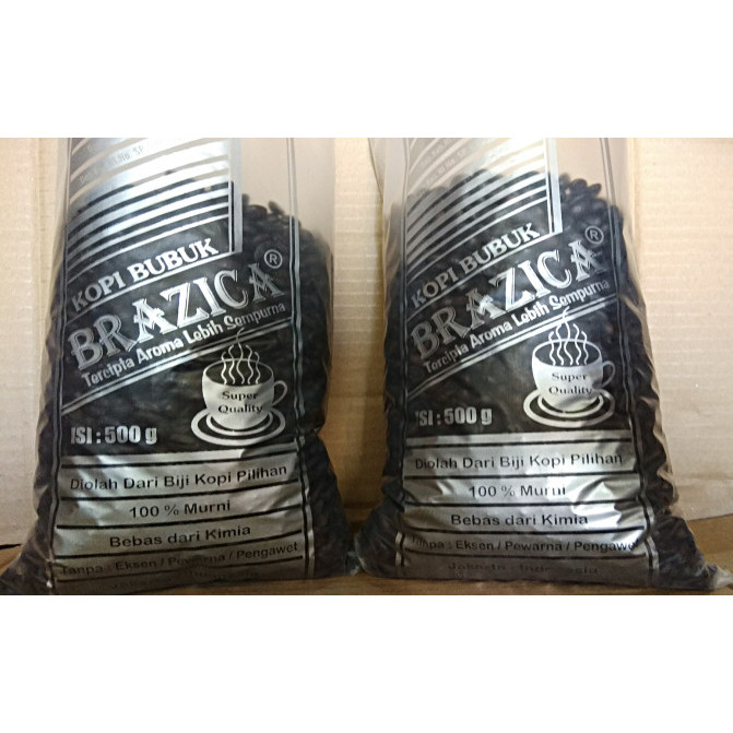 

Kopi Biji Robusta Lampung "Brazica" Kualitas Ekonomis 500 Gram