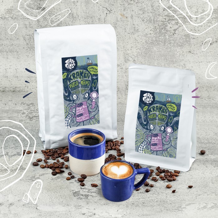 

Kopi Espresso Kraken Blend Three Folks 250 Gr