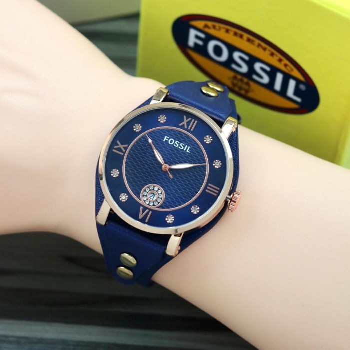 Jam Tangan Wanita Fossil Kulit Free Box