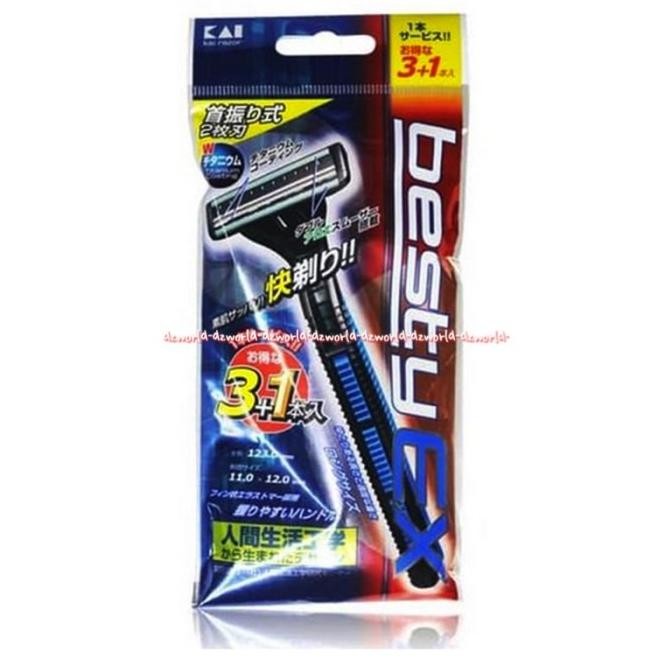 

Kai Razor Besty EX 3 Alat Pisau Cukur Pria Titanium Coating Shaver Kay