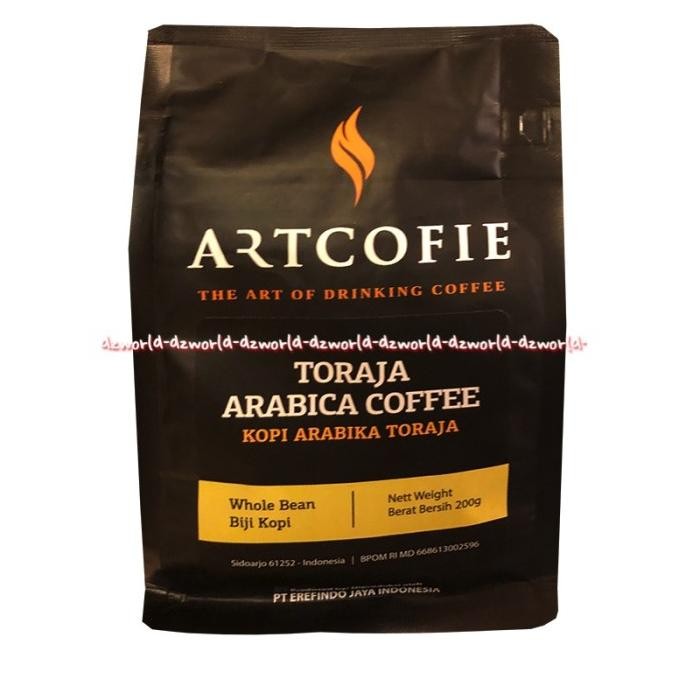 

Artcofie Toraja Arabica Coffee 200gr Whole Bean Kopi Arabika Art Cofie