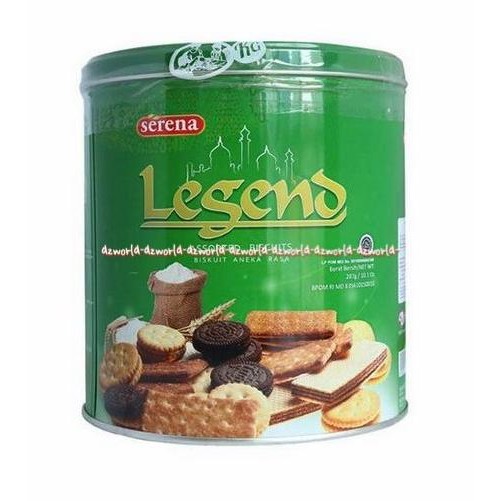 

Serena Legend Assorted Biscuits 287gr Biskuit Aneka Rasa Wafer Kaleng