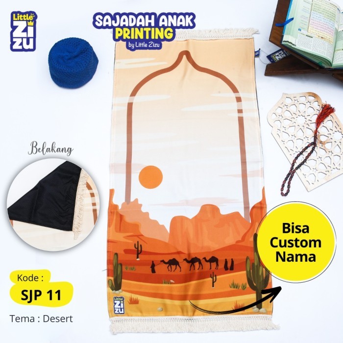 Sajadah Anak Printing Custom Nama