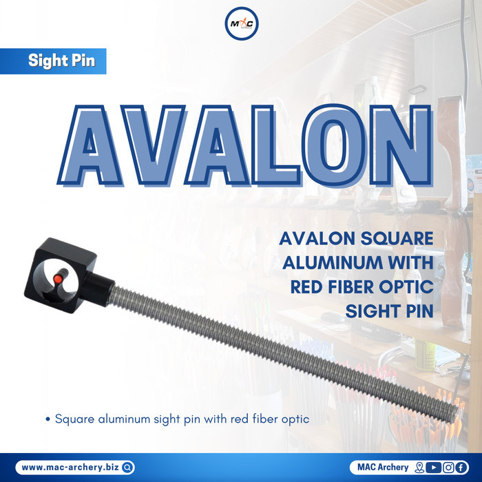 Dijuall pin sight fisir busur panahan avalon PIN SIGHT SQUARE with fiber optic