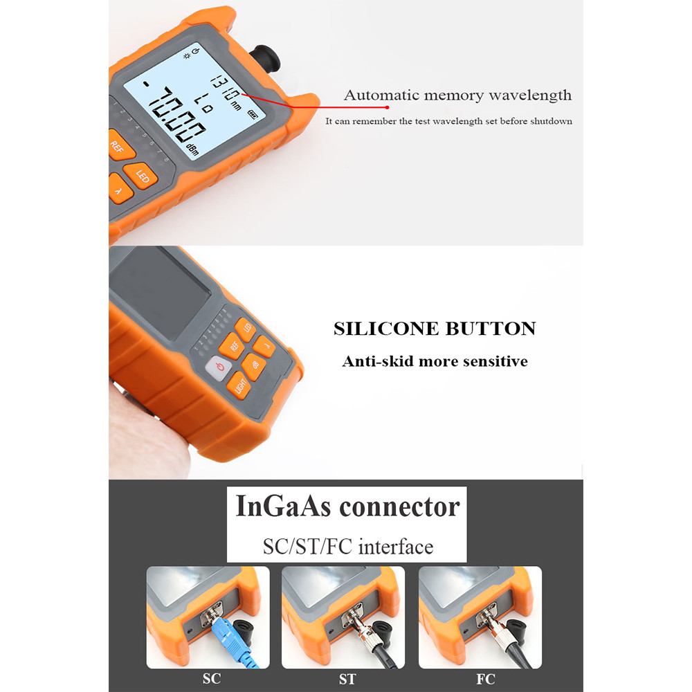 Alat Tester Kabel Fiber Optik 2in1 OPM Power Meter 6dBm - LW-NK-706