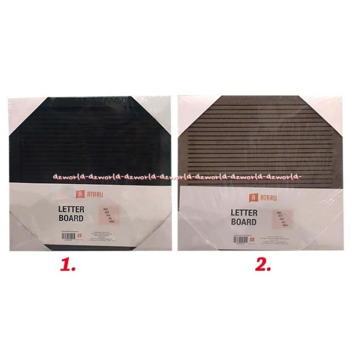 

Ataru Letter Board Tempat Papan Huruf Kotak Papan Tulis Nama 25x25cm