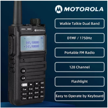 HT Motorola X9 Walkie Talkie Jarak Jauh 10km UHF/VHF kekuatan tinggi 1