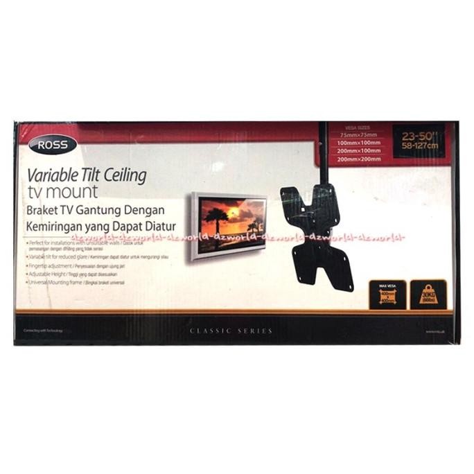 

Ross Neo Bracket TV LED Alat Breket Tivi Gantung Di Tiang 23-50inchi