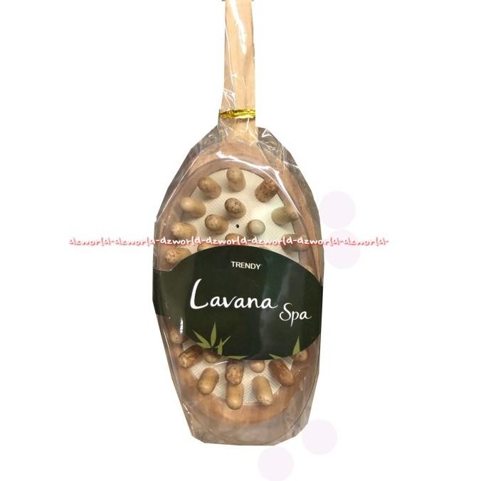 

Lavana Spa Trendy Alat Sikat Punggung Gerigi 2Muka Sikat Kayu Mandi