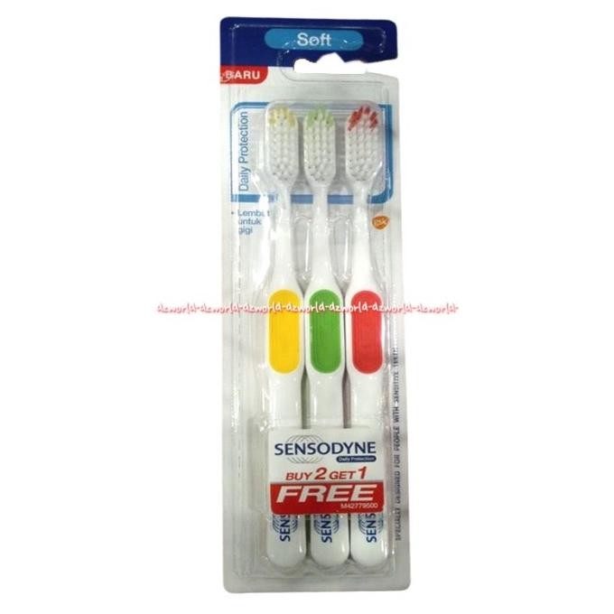 

Sensodyne Daily Protetion Sikat Gigi Lebih Hemat Isi 3pcs Toothbrush