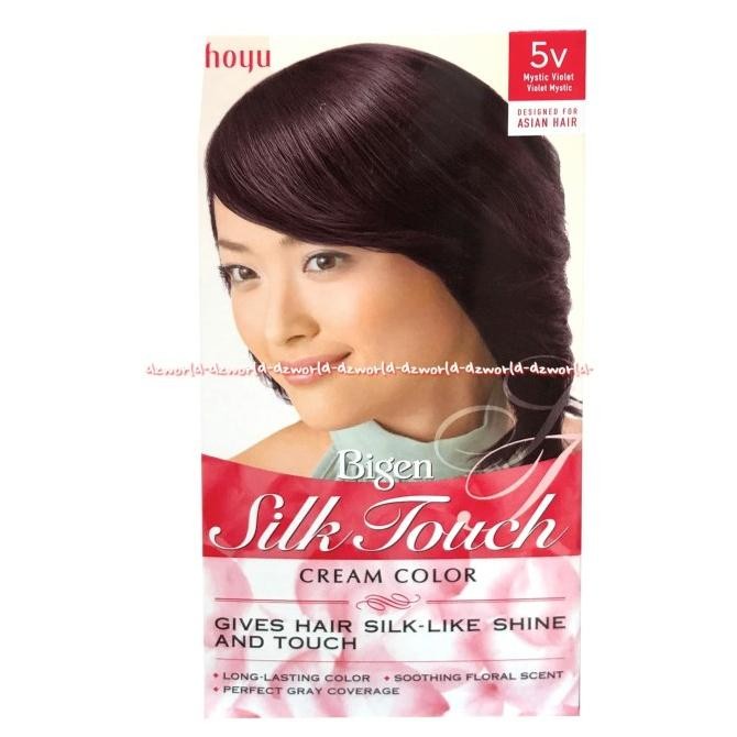 

Bigen Silk Touch Cream Color 5V Mystic Violet Hoyu Cat Rambut Merah