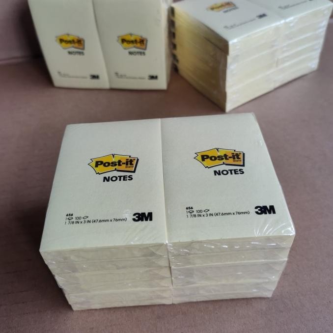 

post-it notes 656 -3M satu pack isi 12pads 47,6mm76mm yellow
