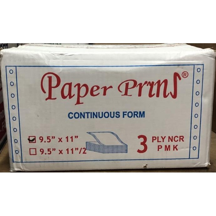 

TERBARU - Continuous Form / Kertas Komputer Paper Prins 91/2x11 3ply (K3)