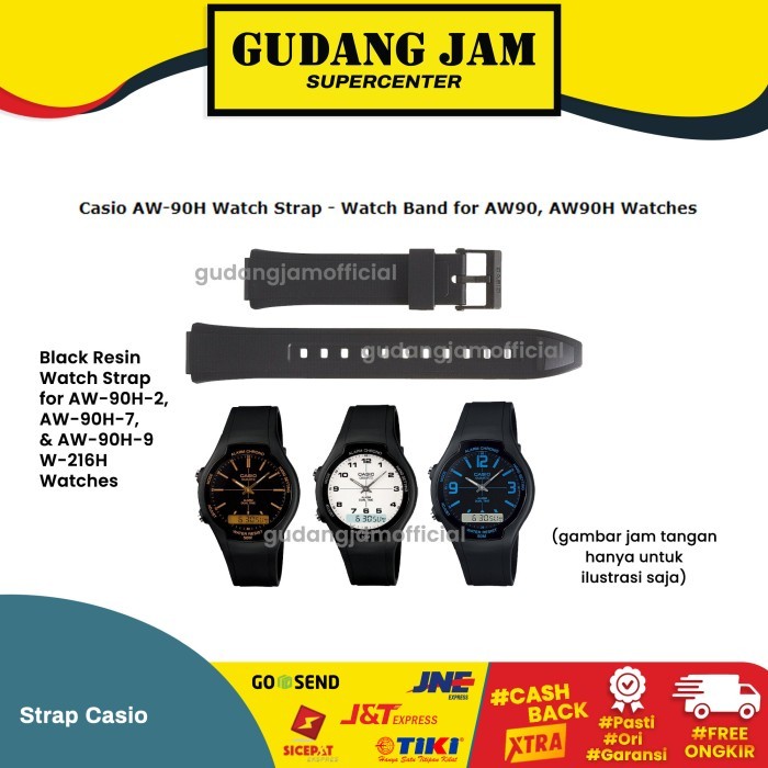 Tali Strap Casio AW-90H AW90H AW-90 AW90 Band Watch Original