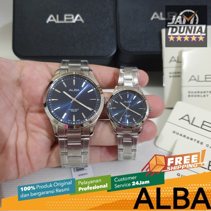 JAM TANGAN COUPLE ORIGINAL PASANGAN ALBA ARX015 and ALBA ARX033 CT ST