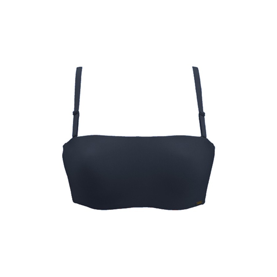 Wacoal Body Bra IB 5618R1 Navy 1/2 cup Wire Mold Strapless Bra