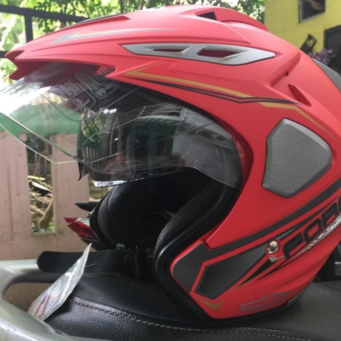 TERBARUUU Helm Motor SNI Dewasa Double Visor Force Smart Lock