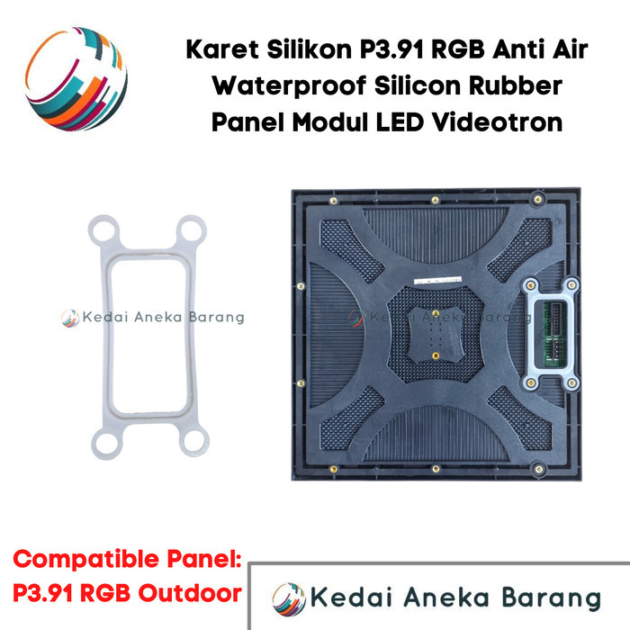 TERBARUUU Karet Waterproof Ring Seal Panel Modul LED P3.91 Outdoor Videotron