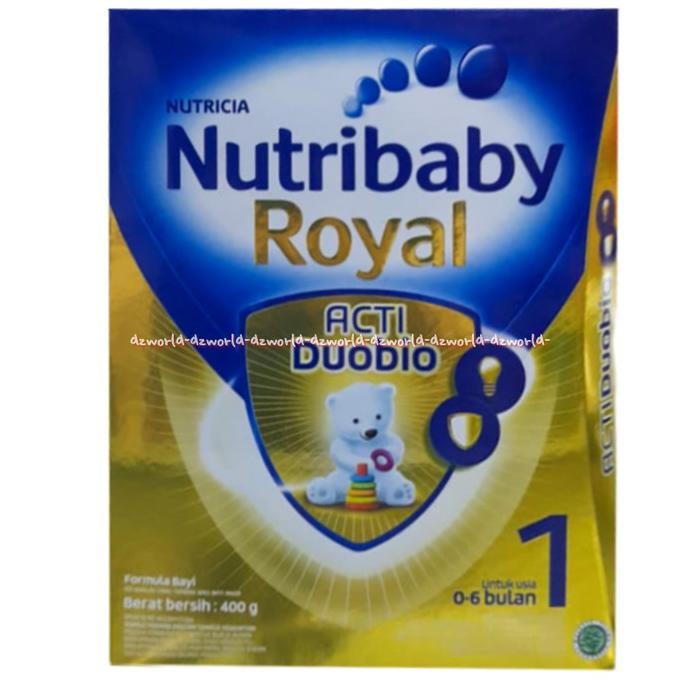 

Nutricia Nutribaby Royal 1 Acti Duobio Susu Formula bayi 0-6bulan 400g