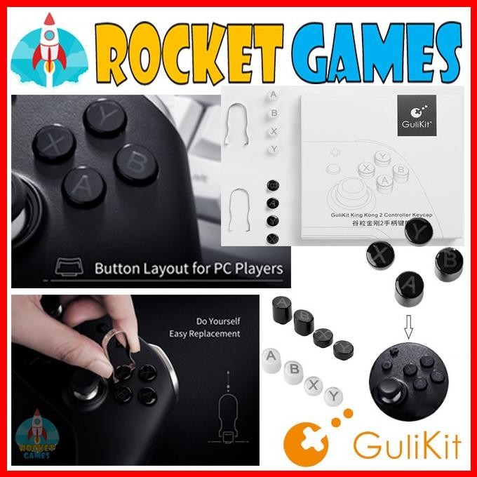 Murah Gulikit Ns32 Keycap 4Pcs For Gulikit Kingkong 2 Pro Ns08/09 Controller