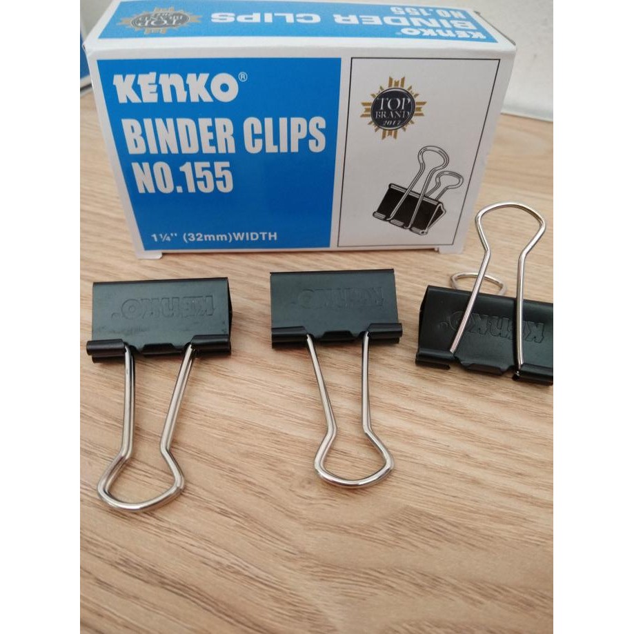 

Best Seller Binder clip 155 / penjepit kertas / penjepit nota / clip kertas