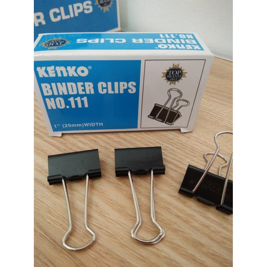 

Best Seller Binder Clip 111 / penjepit nota / penjepit kertas / clip kertas