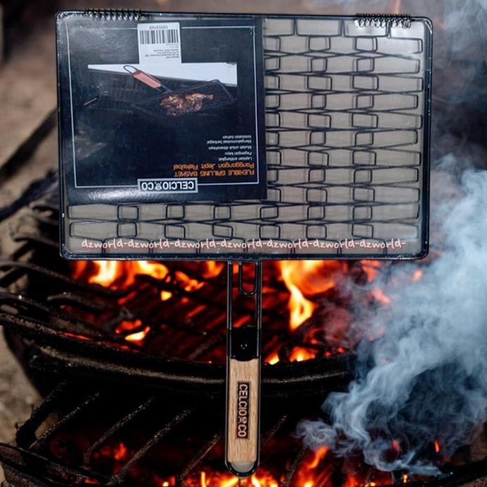 

Celcio & Co Panggangan BBQ Alat Tempat Panggangan Kawat 53x41 cm