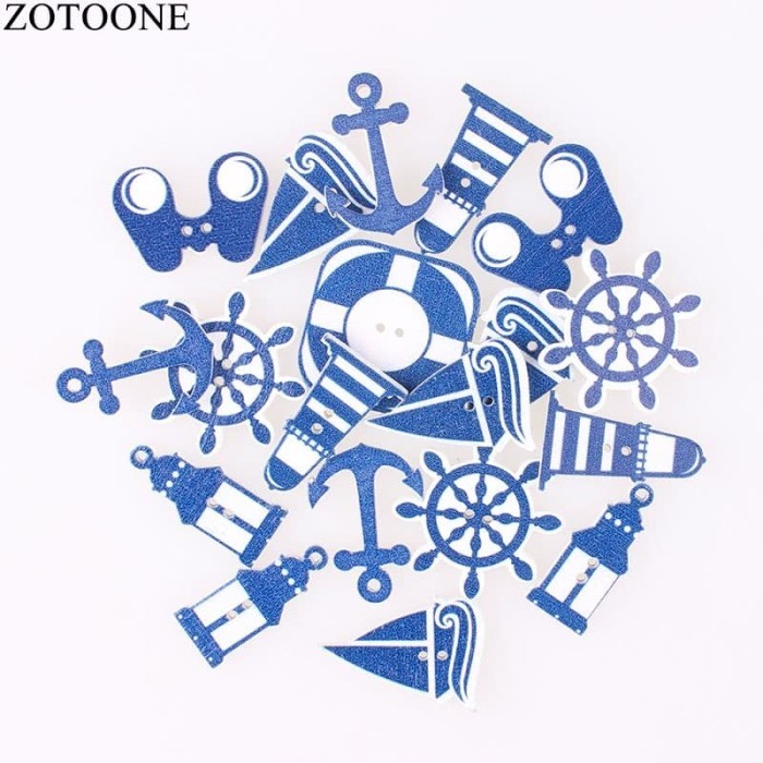 

IH308 Kancing Kayu Dua Lubang - Nautical Shape (5pcs) TERBARU