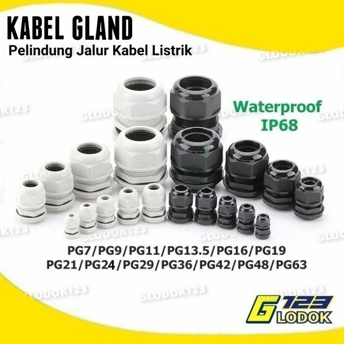 MURAH Cable Gland / Kabel Gland PG24/PG25 14~21mm PG29 PG36 PG42 PG48 PG63