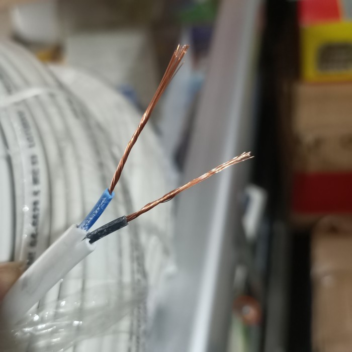 OBRAL KABEL NYMHY 2X0.75 MM SERABUT GEPENG LOTUSKU/JUAL ECERAN METER