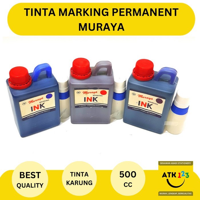 

[L4Riiss] Tinta Karung Merk Muraya + Botol Tulis (500mL / 1/2 L) Tinta Marking