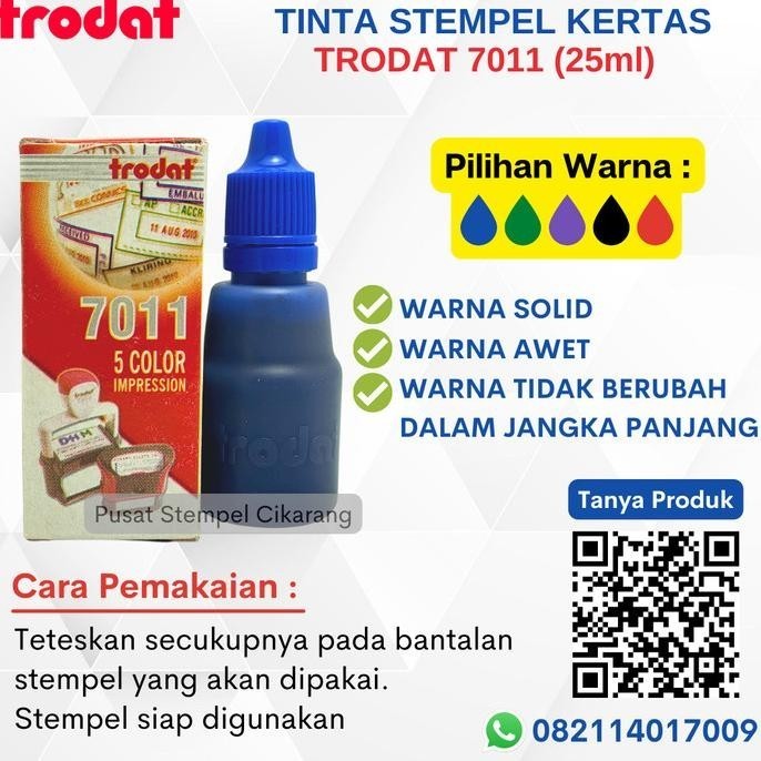 

TINTA STEMPEL /TINTA STEMPEL KERTAS TRODAT 7011 25ML [READY STOCK!!]