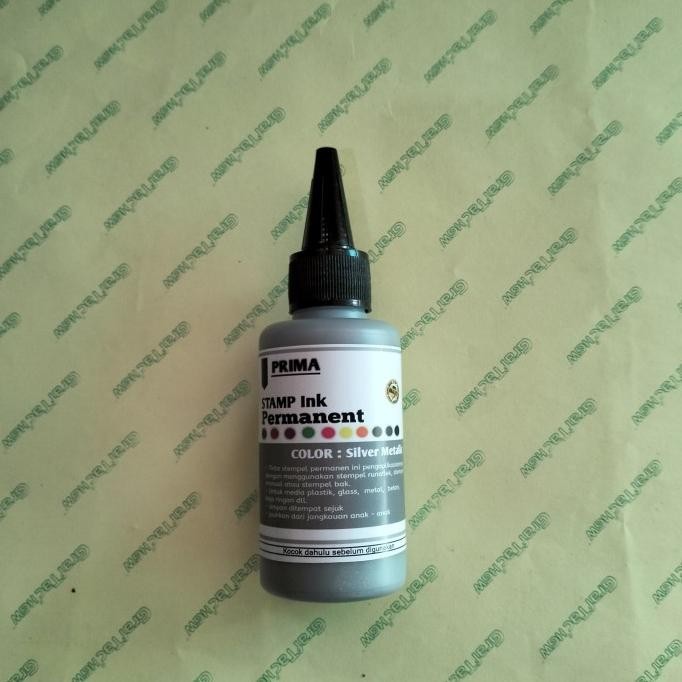 

TINTA STEMPEL PERMANEN SILVER METALIC 100 ML