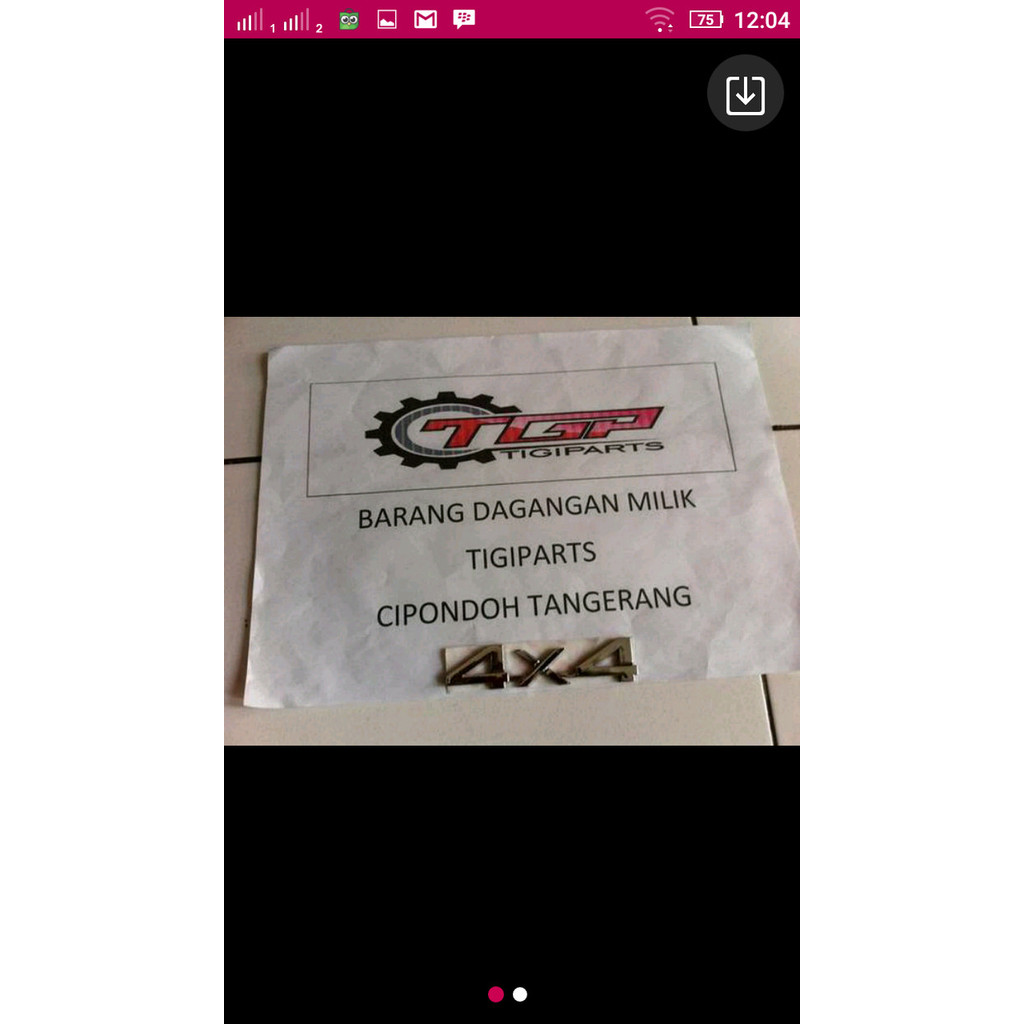 Emblem 4X4 Pajero Sport All New Pajero Lelangan