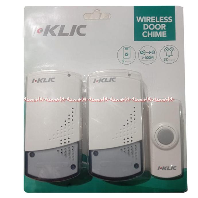 

Moztec Wireless Door Chime 2 Receivers Bel Tanpa Kabel 2 Pcs