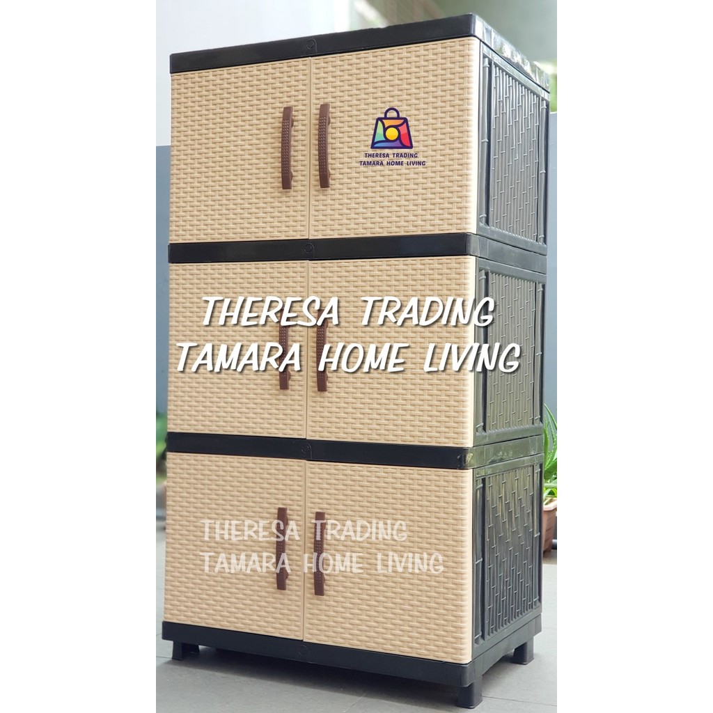 

LEMARI PLASTIK KRONOS 3 JUMBO SUSUN 3 CABINET NEW DESIGN