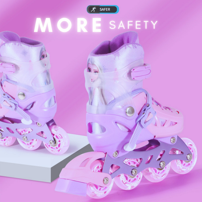 Sepatu Roda Frozen Anak Perempuan Disney Full Set