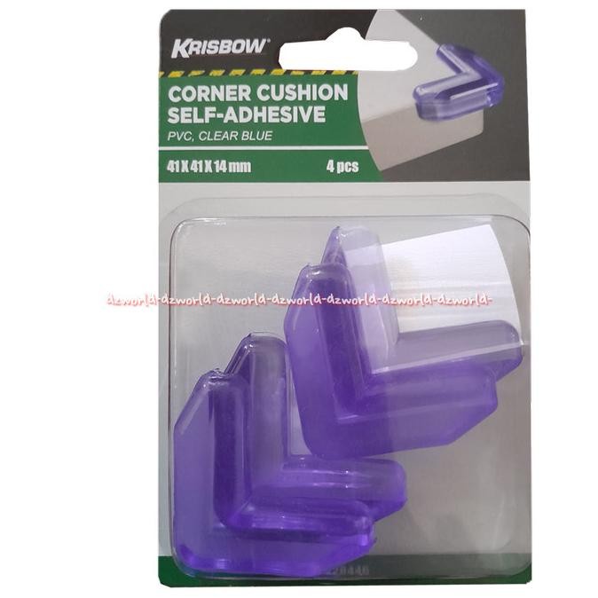 

Krisbow Corner Cushion Self Adhesive Clear Blue 8 Pcs Pengaman Meja