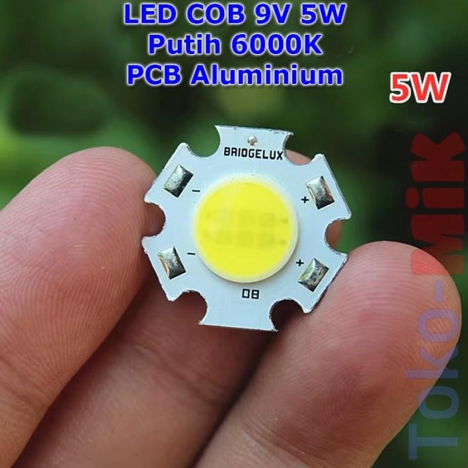 Murah LED HPL COB Putih PCB Alumunium DC 9V 5W tokmi99 Kualitas Baik