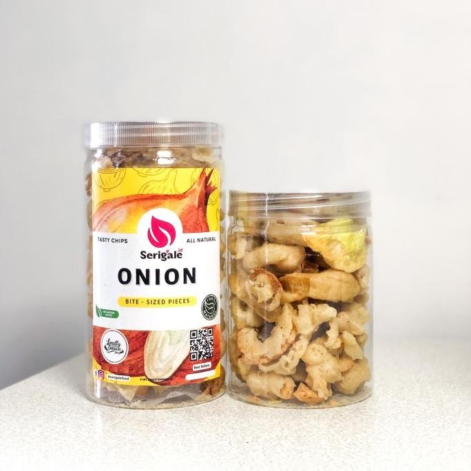 

Ready Keripik Gurih Bawang Bombay Kemasan Toples 850Ml I Onion Tasty Y Chips