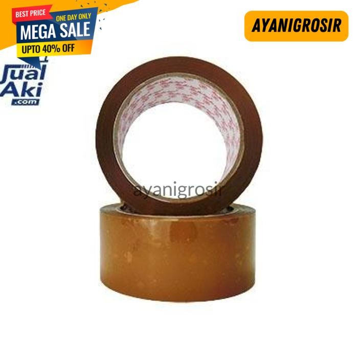 

PALING MURAH LAKBAN COKLAT BENING 45MM X 90YARD TEBAL PROMO TERMURAH SETARA DAIMARU BY AYANI GROSIR !!