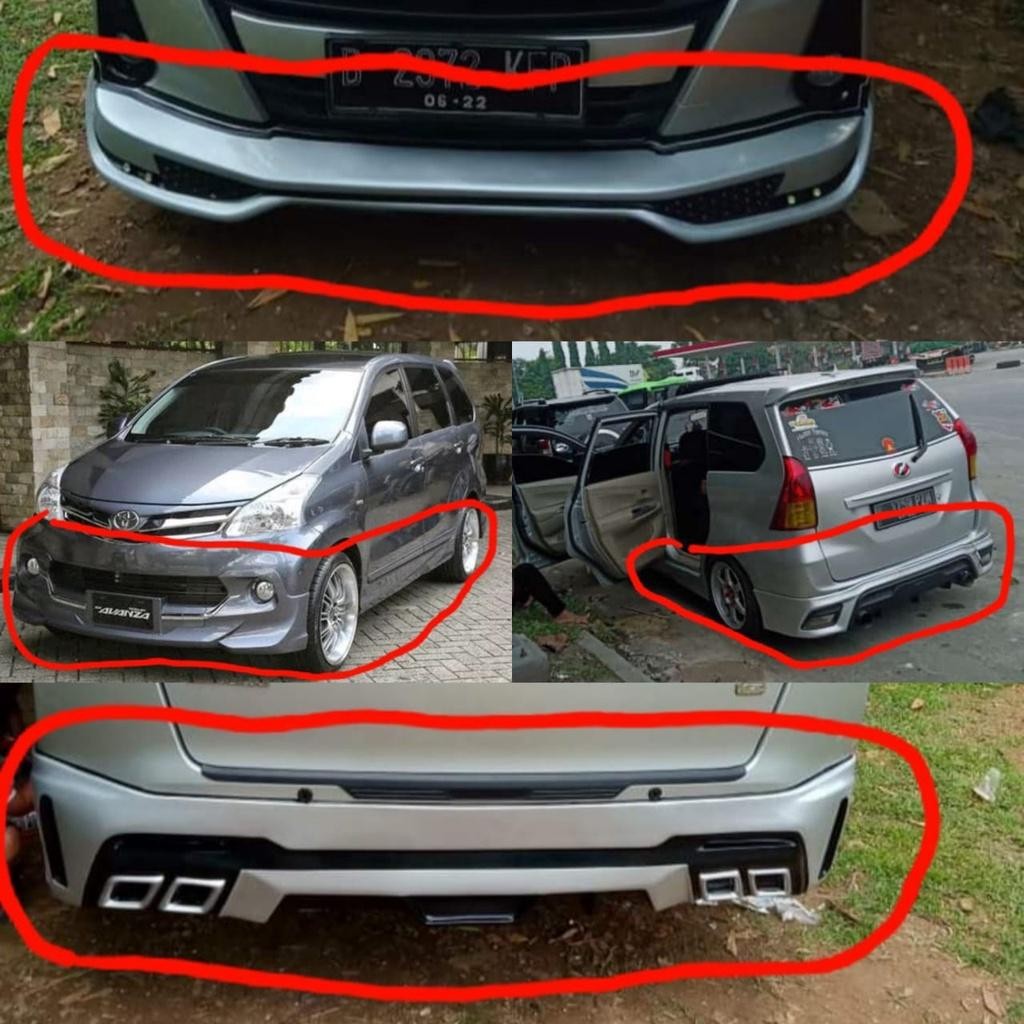 Aksesoris Eksterior Modifikasi Modif Variasi Bodykit Full Bemper Mobil Toyota All New Avanza Mulai T