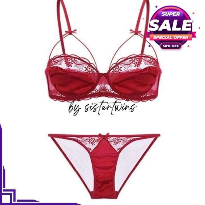 BRA BH PUSH UP SET KAWAT BRA CD WANITA BAJU PANTAI SEXY BY SISTER TWINS STORE BEST SELLER 
