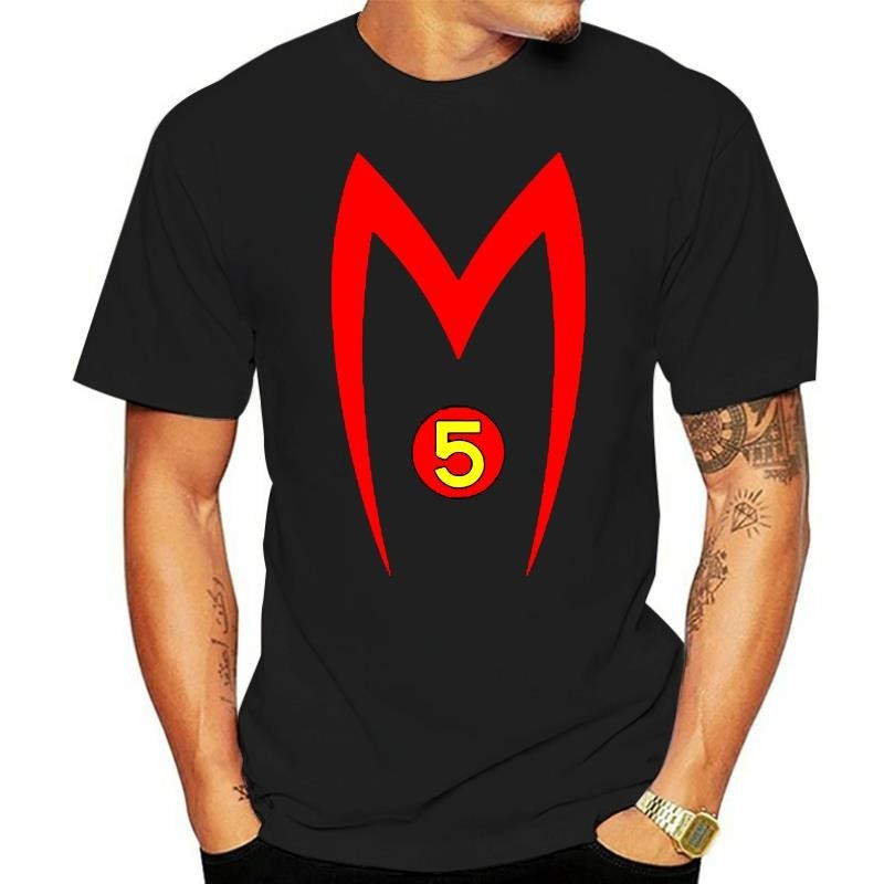 Speed ​​Racer Mach 5 Logo Mobil Kaus Kartun Balap Jepang |LdMAnomF|