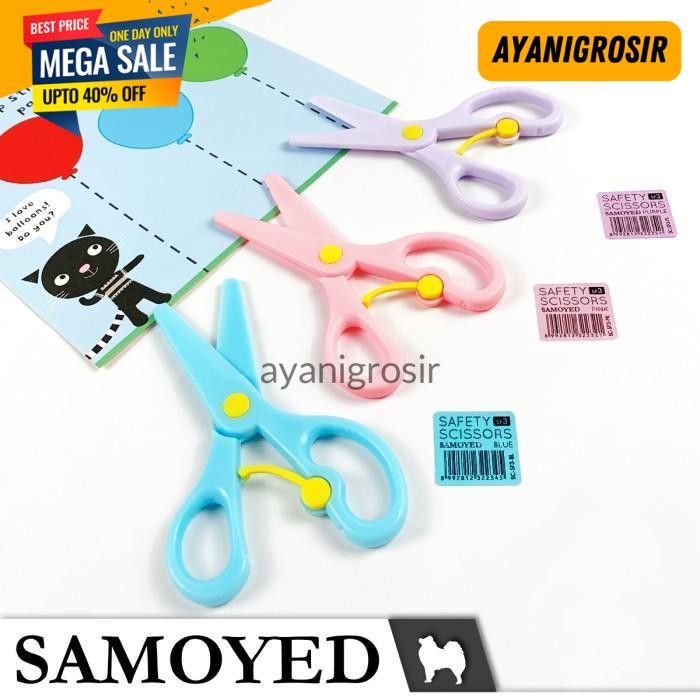 

TERHITS GUNTING AMAN ANAK / CHILD SAFETY / SAFE SCISSORS SAMOYED SC-SF3 BY AYANI GROSIR !!