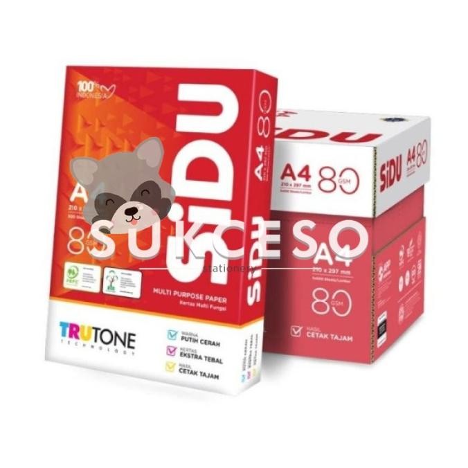 

Sale Sidu A4 80Gr/Gsm Kertas Hvs Print Fotocopy