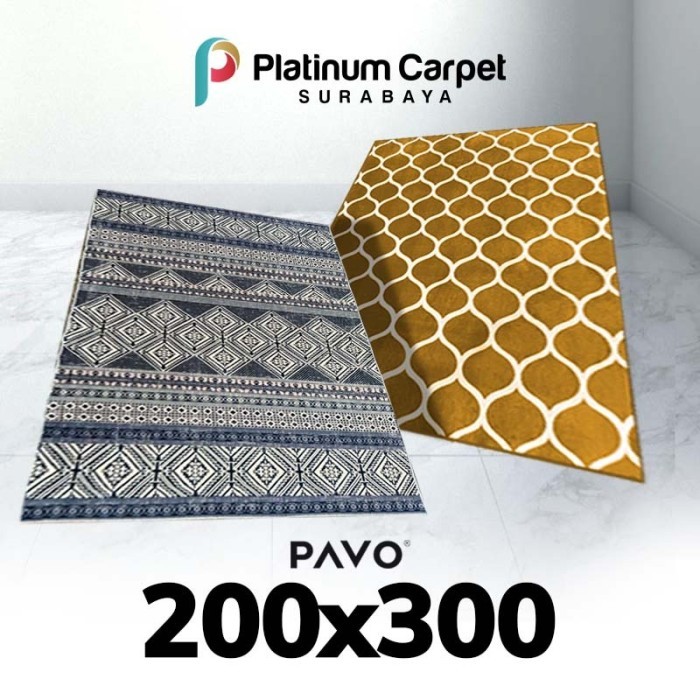 Karpet Permadani PAVO Minimalis Modern Size 200x300 JUMBO